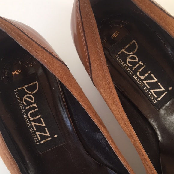 Peruzzi Vero Cuoio Made in Italy size 33 1/2 Lavorazione Artigiana - Picture 3 of 8